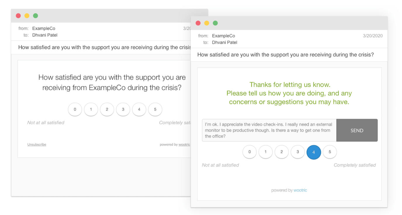 InMoment employee feedback form